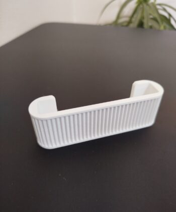 White Ribbed Business Card Holder3